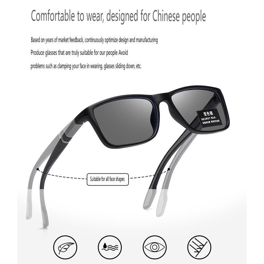 Fashion Photochromic Reading Glasses Men Presbyopia Hyperopia Sport Glasses Women Anti Blue Light Eyeglasses +1.0 +1.5 +2.0 +2.5