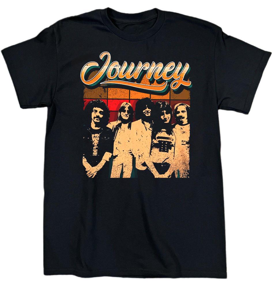New Journey Band Members Heavy Cotton Black All Size Tee Shirt TT98 Unisex T-Shirt L