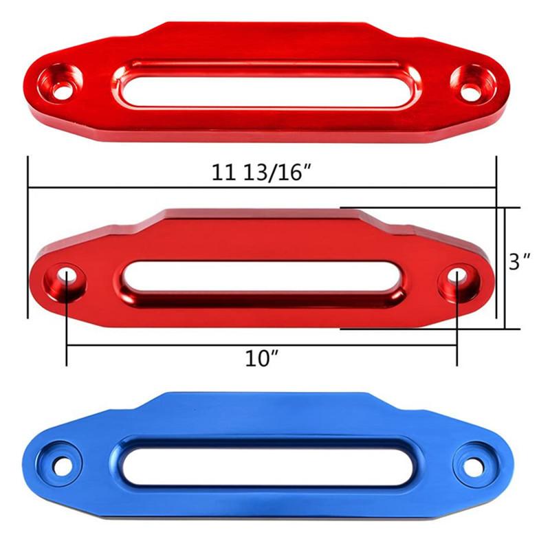25,4 cm Geländewagen Winde Aluminium Seilführung Seilstopper Nylon Ausgangsöse Rolle 8000-15000 LBS Synthetisches Montage Windenseil