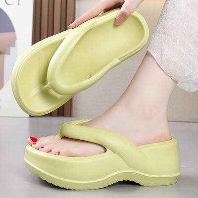 Moda Shevalues Gruba podeszwa Klapki Damskie Domowe Sandały Platformowe Letnie Miękkie Lekkie Modne Buty Plażowe Domowe Kapcie Łazienkowe
