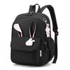 Large Capacity Cute Rabbit Pendant Schoolbag Women Nylon Backpack Ins Junior Student School Bag Female Girl Backpack Laptop Book