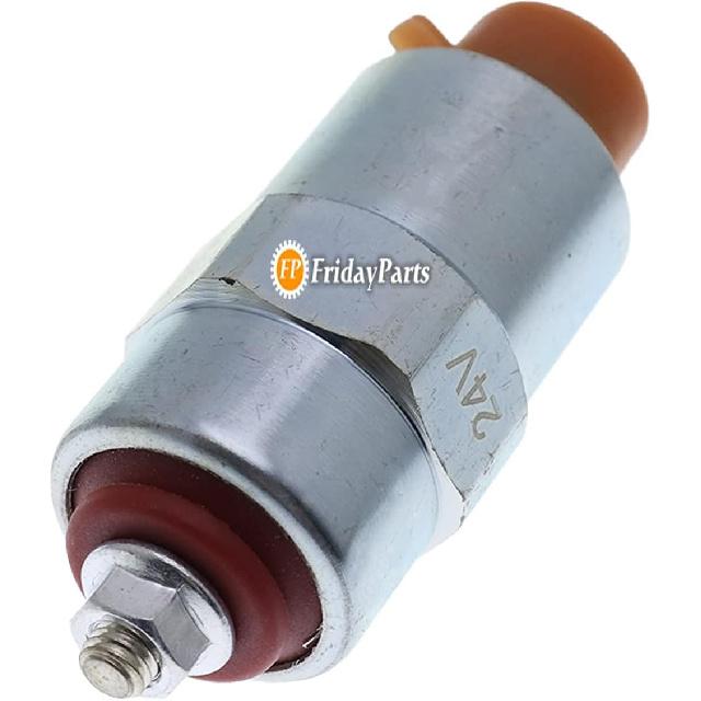 FridayParts 24V Shut off Solenoid 7185-900K 7185900K Compatible for DPA DPS CAV LUCAS 7180-49A & B