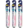 Clinica Kid's Toothbrush, Ages 6-12, 3-Pack (Pink)