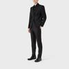 Emporio Armani Solid Color Single-Breasted Long Sleeve Shirt Men shirts Black 8N1CG11JUVZ0999