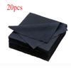 20psc 14 * 14cm Black Ultra-Fine Fiber Eyeglass Cloth, Eyeglass Lens Cleaning Cloth, Sunglasses Specific Wiping Accessories