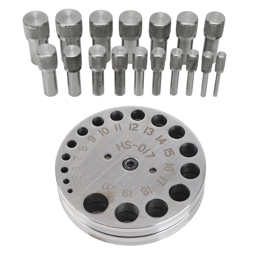 Circle Round Disc Cutter Set Professional Steel Jewelry Making Metal Forming Pendant Punch Tool