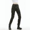 Womens Motorcycle Riding Pants Camo Print Stretch Cotton Protective Gear All