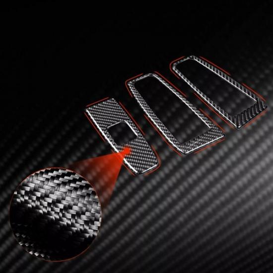 Carbon Fiber Interior Window Lift Switch Panel Cover For Subaru BRZ GR86 -23