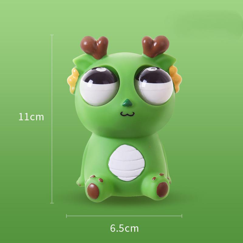 

Взрывоопасные глаза Дракон Декомпрессия Динозавр Игрушка Сжимай и смотри Забавный Творческий Отдушина Забавный Снятие стресса темно-зеленого