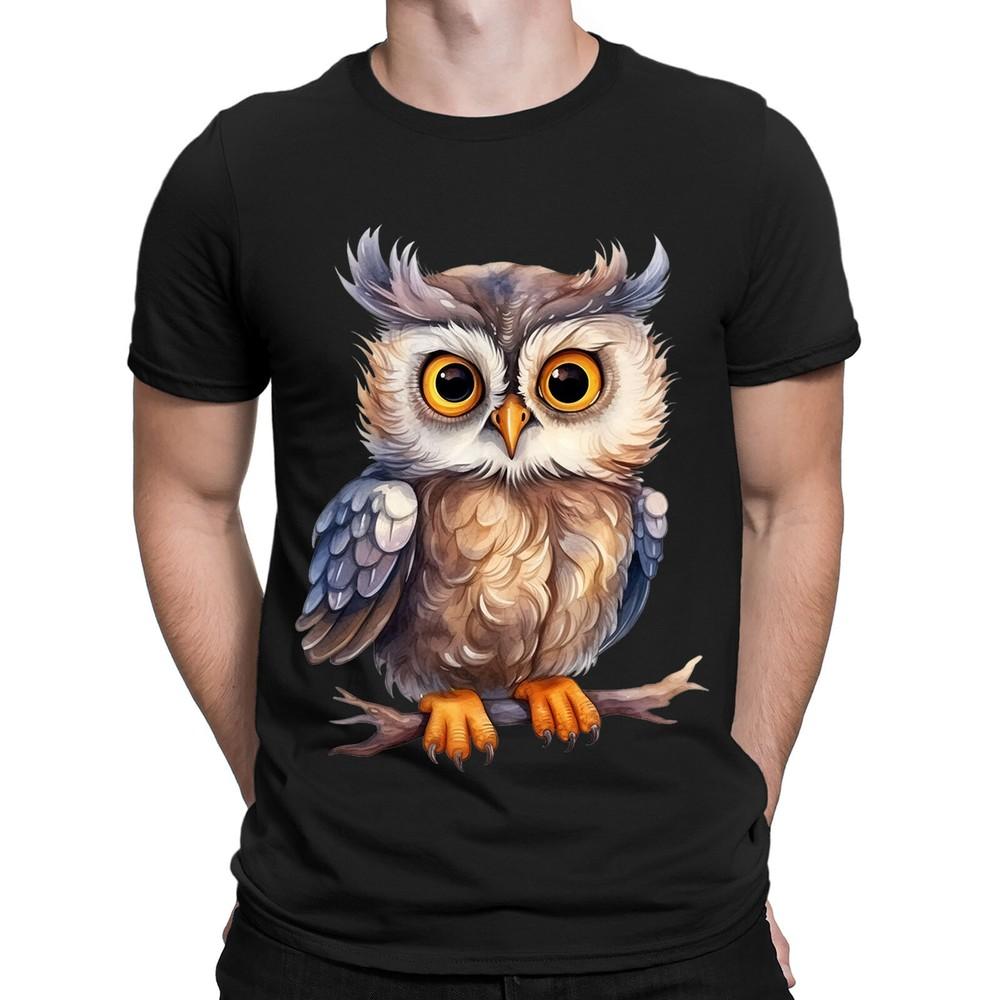 Owl Bird Cute Animal Nature Fantasy Mens Womens TShirts Tee Top NED