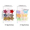 3PCS Colorful Flower Hair Clips Women Grils Cute Glitter Butterfly Hairpin Barrettes Hair Clips Children Kids Hair Accessories