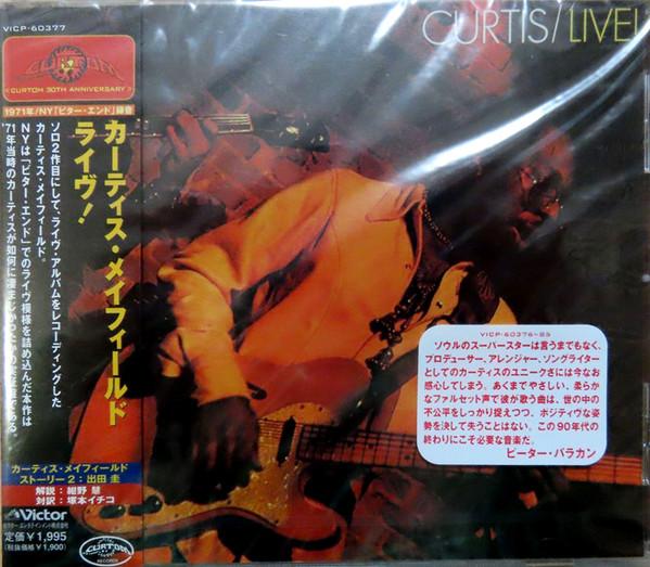 CD CURTIS MAYFIELD - Live! VICP60377 Victor 1998 Japan ObiSoul/Funk Used