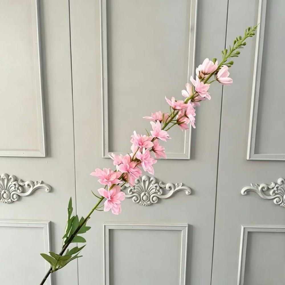Long Stem Artificial Flowers Branch Silk Decorative Delphinium Branch Hyacinth Style Long Branches Wedding Flowers