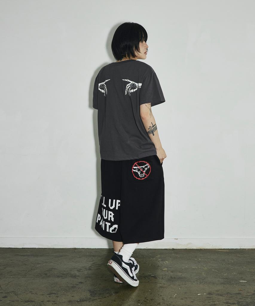SCALLYWAG Pull Up Bermuda Sweat Shorts [Black]
