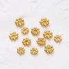 20pcs 14K 18K Gold Color Daisy Spacer Beads Mini Brass Spacer Beads Charms Pendants for DIY Bracelet Necklace Jewelry Making
