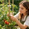 Tomato Plant Clips 100 Pieces Clamps Holder Support Secured Plant Clips for Vines for Garden Outdoor Indoor Gardening Balcony