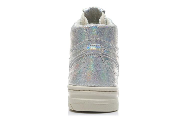 Li Ning 937 Deluxe Hi High top Vintage Basketball Shoes Women's Silver AGBR080-2