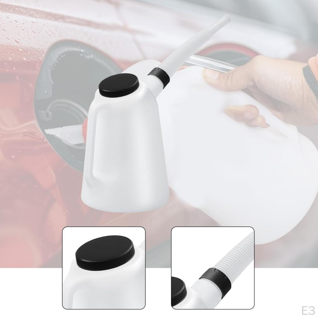 Automotive Oil Dispenser, Motor Container with Lid And Cap Jug, Measuring for Home