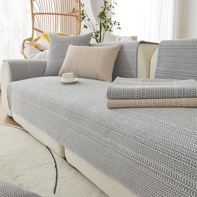 Linen Sofa Cushion Universal All Seasons Simple Modern Non-slip Resistant Cotton Linen Woven Fabric Cover Cloth Cover