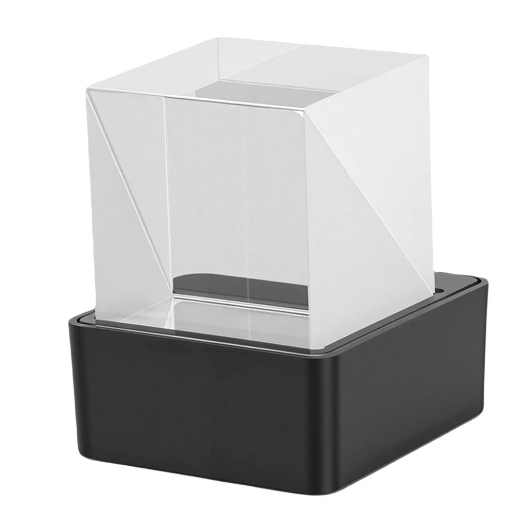 WiFi Wther Clock with GIF Animations Hologram   Display Electronic Album Player for Desktop Decor USB Powered