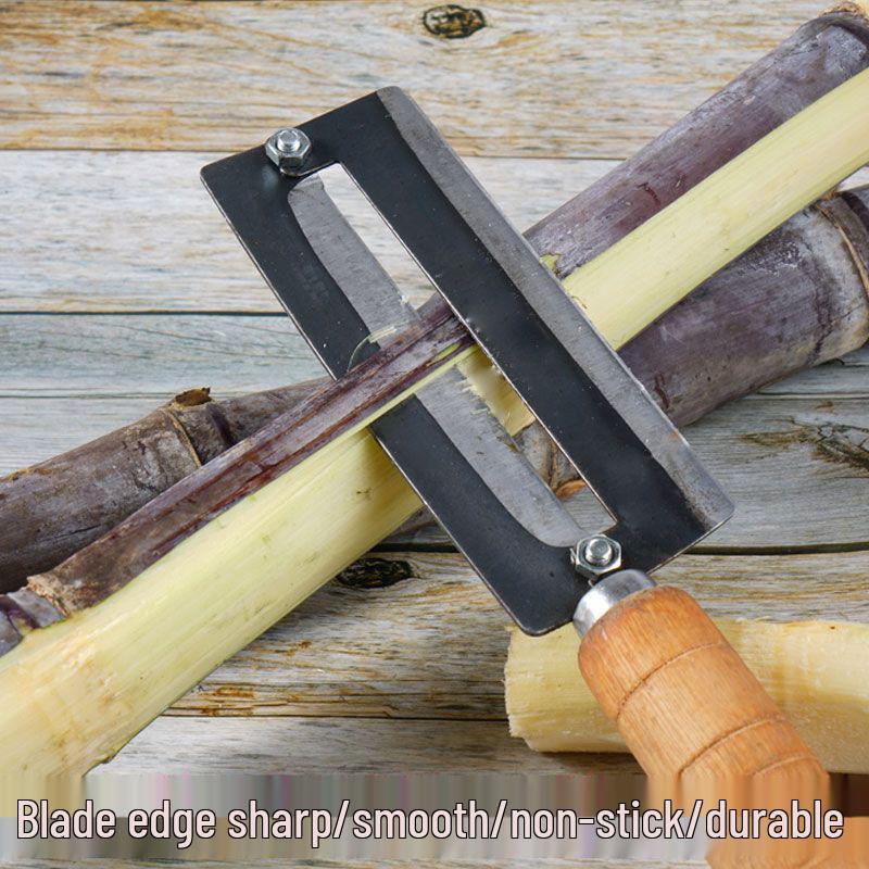 Newcomer Discount: Heavy-Duty Sharp Stainless Steel Sugar Cane and Pineapple Knife, Lettuce Peeler