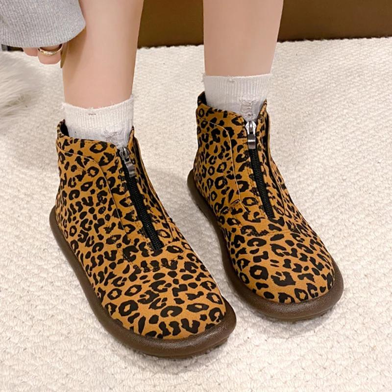 

Леопардовые балетки женские модные ботильоны дизайнерские молнии замшевые повседневные туфли 2025 тренд новый бренд комфорт готика зимние ботинки женские 42