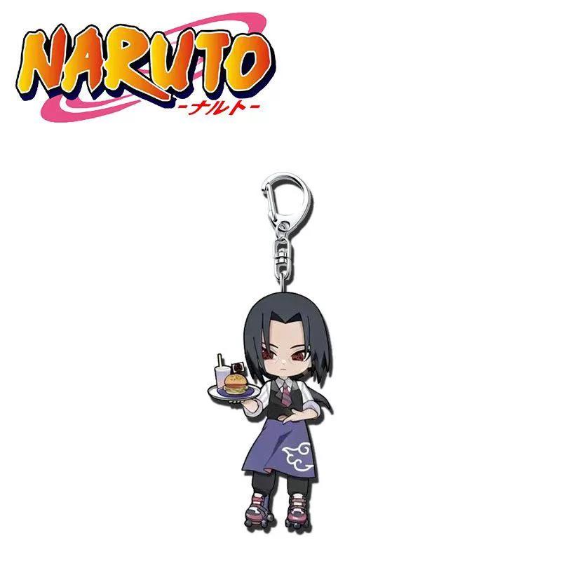 Anime Naruto Acrylic Keychain Accessaries Uzumaki Naruto Cartoon Keyring