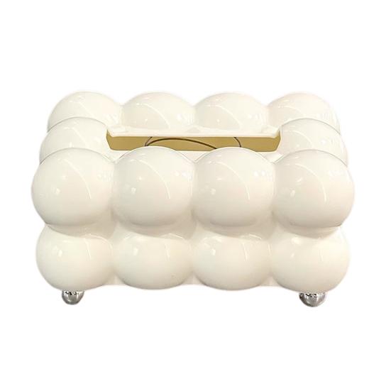 Taschentuchbox, Aufbewahrungshalter, großes Fassungsvermögen, Federdesign, einfach zu verwenden, luxuriöser Home-Tissue-Organizer, Schreibtisch-Dekor