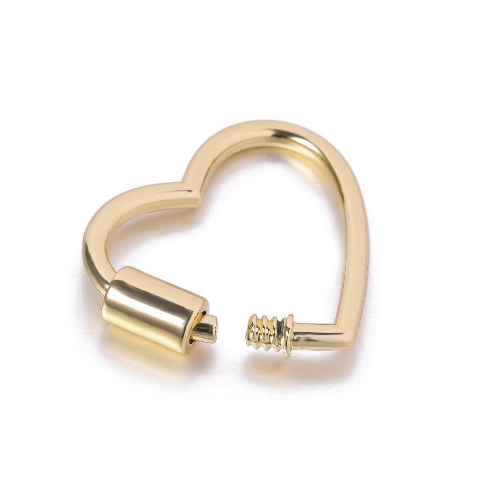 Buckle Craft Accessories Metal Heart Shape Heart Shape Spring Clasps Heart Shaped Opening Buckle