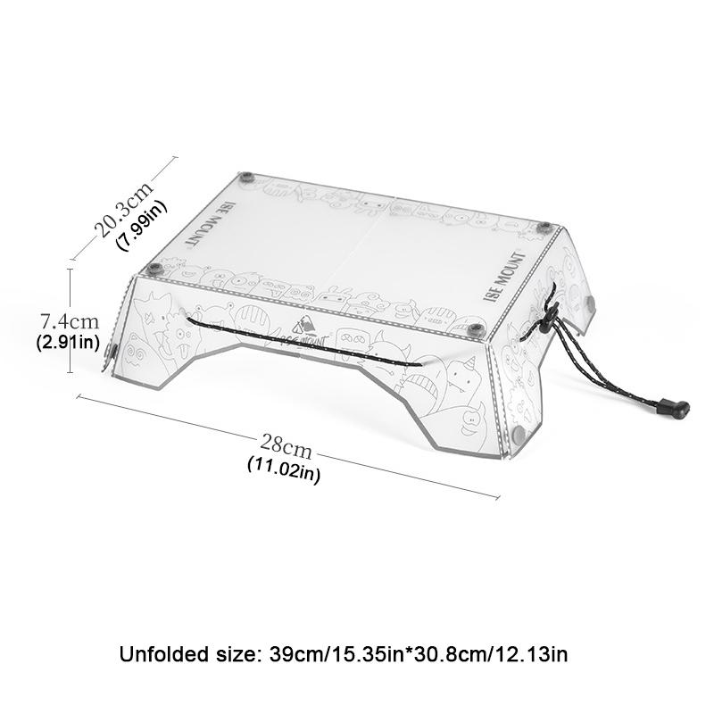 Portable Foldable Mini Camping Table Ultralight Outdoor Camping Table Tray Folding Tableware Hiking Equipment Cooking Supplies