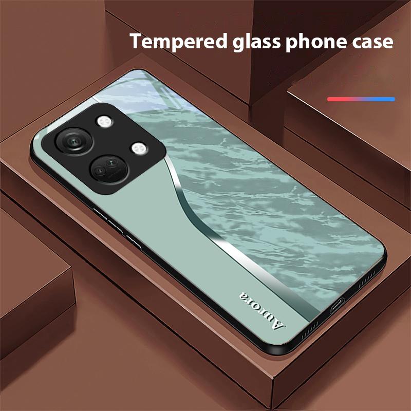 

Water Pattern For OnePlus Nord 3 5 6T 7 Pro 8 12 10T Reno8 Lite 5G 10R Nord N30 Hard Shell Tempered Glass Phone Case Black For OnePlus 10R 5G