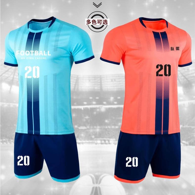 Voetbalshirt Set Heren Volwassenen Kinderen Wedstrijd Training Korte Mouwen Gepersonaliseerd Fan Shirt Z111 Sneldrogend