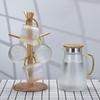 High-Temperature Resistant Hammered Glass Pitcher Set