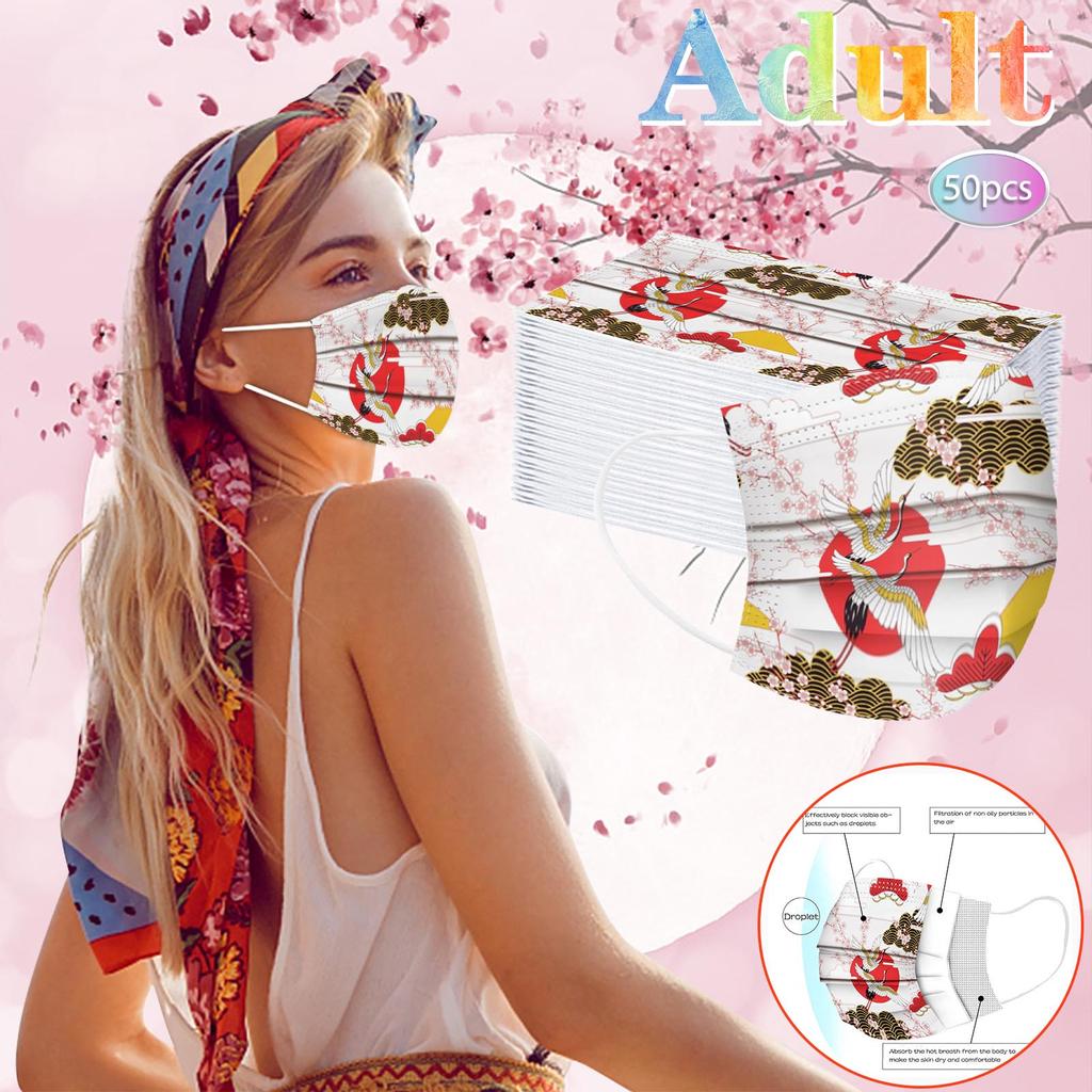Adult Mask Disposable Face Mask Industrial 3Ply Ear Loop 10/20/30/40/50/100PCS