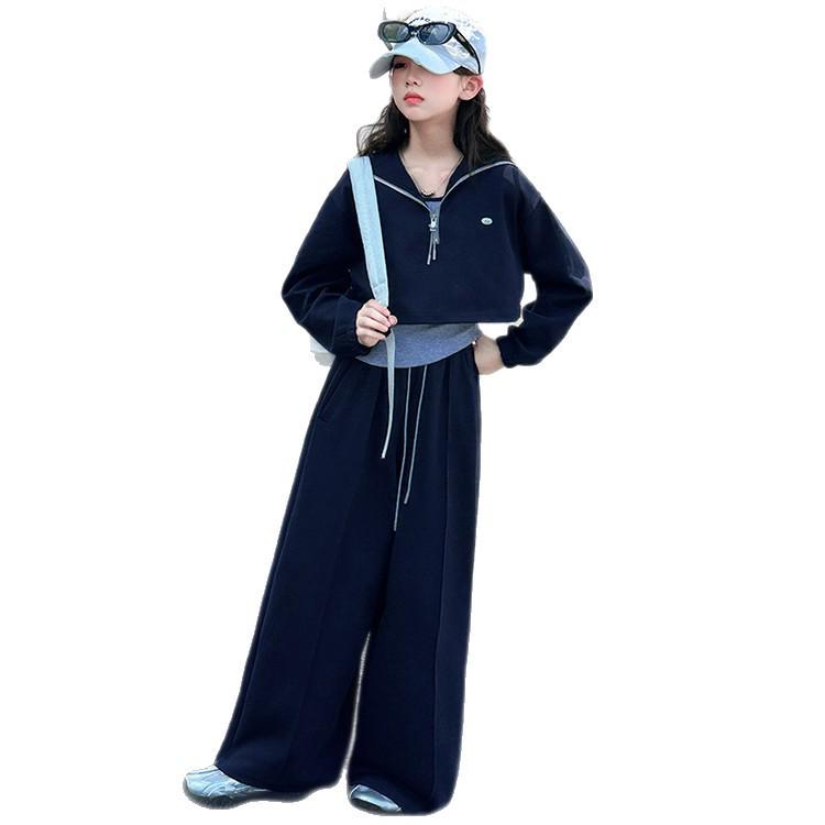 2025 Korean Style Girls' Spring & Autumn Casual Set - Fashionable Children's Clothes for All Ages