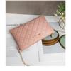 Small Bag, Diamond Grid Shoulder Bag, Women's Makeup Bag