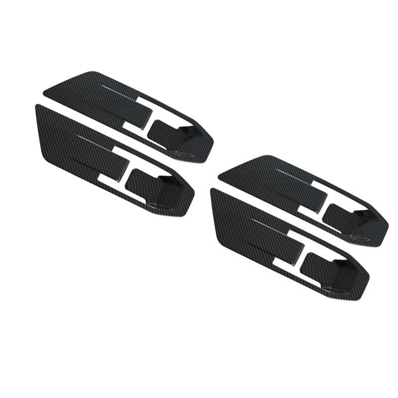 ABAIWAI For Mitsubishi Triton /l200 2024 Abs Carbonfibe Inner Door Handle Cover Bowl Frame Trim Sticker Car Interior