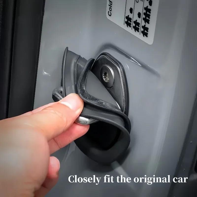 2/4PCS Silicone Car Badge Door Lock Cover Sticker For Citroen C4 C1 C5 C3 C6 C5 C8 DS C-ELYSEE VTS C4l Xantia DS3 Accessories