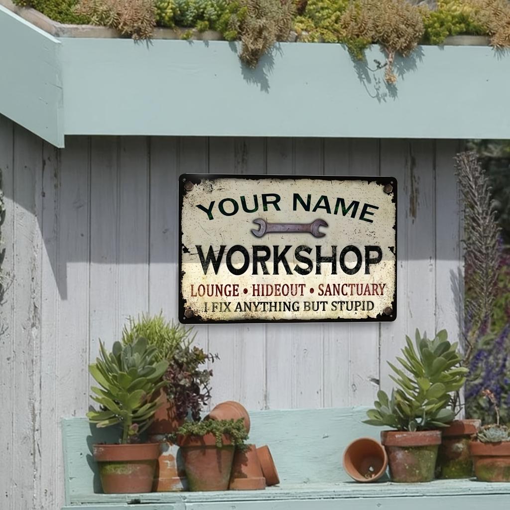Custom Metal Tin Sign Home Outdoor Wall Decor Personalized