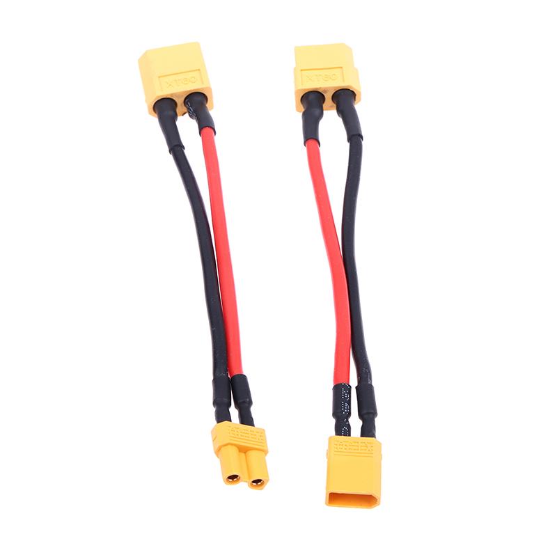 5Pcs Adapter Xt60 To Xt30 Connector Male/Female Plug 16Awg 100Mm Silicone Wire Cable For Rc Fpv Quadcopter Drone