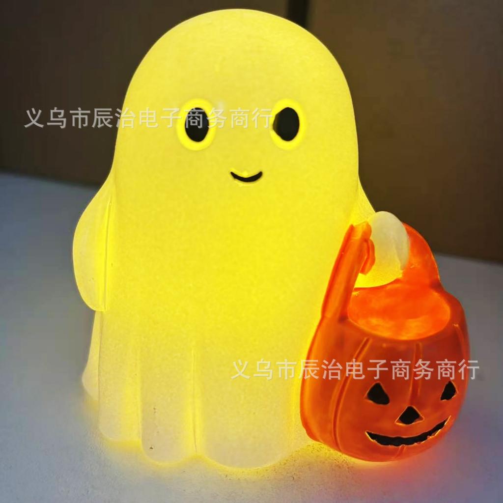 Creative resin craft decoration mention pumpkin little ghost cute cartoon creative desktop decoration