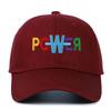 Trendy Colorful Letters Embroidered Cotton Baseball Cap - Unisex Retro Distressed Sports Hat
