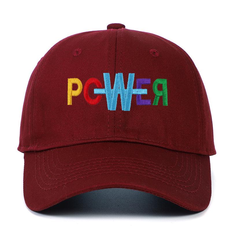 Trendy Colorful Letters Embroidered Cotton Baseball Cap - Unisex Retro Distressed Sports Hat