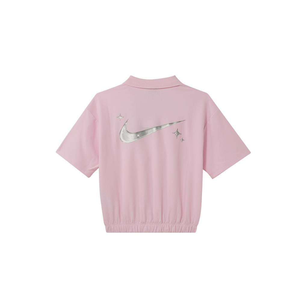 New Nike Sportswear Polo Shirt Women's Foam Pink FN3707-612