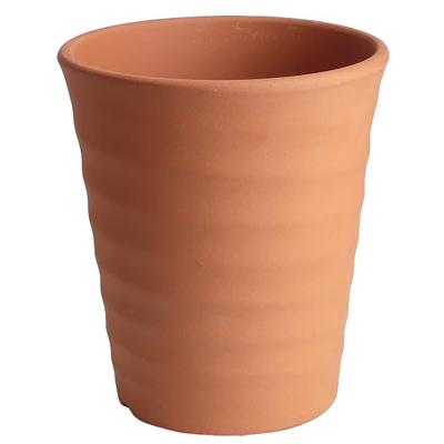 Pot Mikawa Ware KANEYOSHI In Domestic Ceramic Flower Pot Mikawa Ware Flower Road Red Ware 6 [Made Japan/Reliable Quality] No.