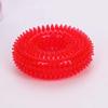 Durable Squeaky Dog Chew Toy for Aggressive Chewers Natural TPR Rubber Puppy Teething Ring Interactive Sound Training