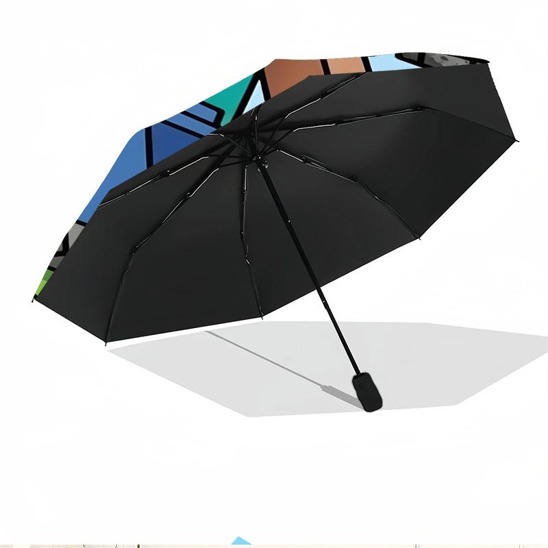 Gamer Print Automatic Open Close Umbrella, Portable Foldable Umbrella, for Outdoor Commute Camping Trip, Ideal Birthday Gift
