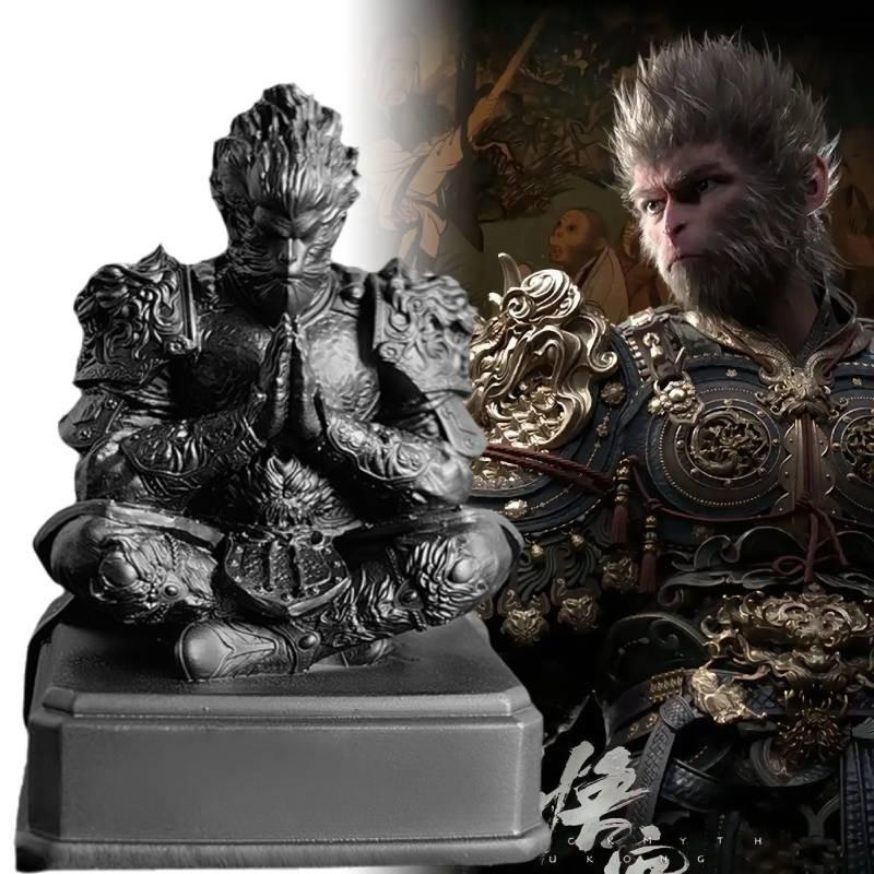 Elegant Black Myth Wukong Resin Art Piece Featuring The Iconic Monkey King Character