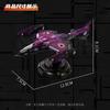 Hukua Model 1/144 Scale Baidi Aerospace Fighter Assembly Kit South Gate Plan Military Aircraft Collectible Desktop Display