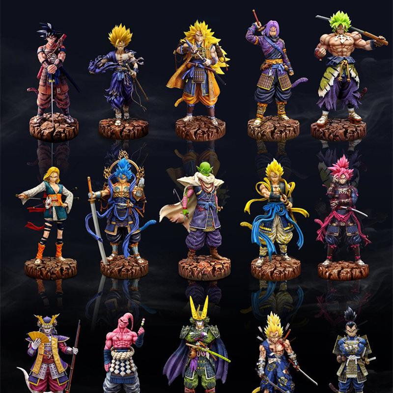 Yiran Toy 1 -New Gk Dragon Ball Anime Figure 34Cm Samurai Son Goku Gohan Vegeta Figurine Super Saiyan Model Statue Doll Toys Beautiful Gifts
